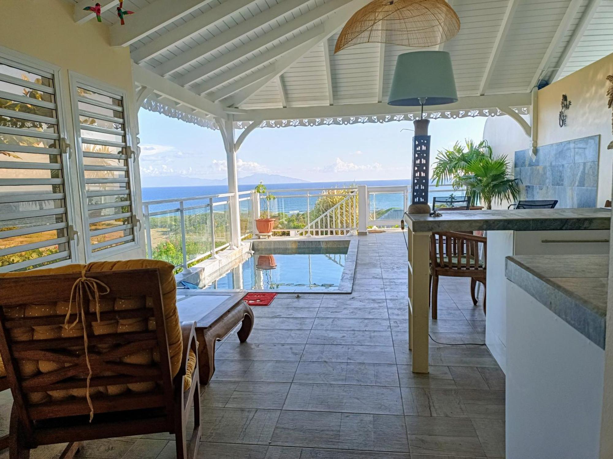 Aux Colibris Amoureux : Loft De Standing Avec Vue Mer Grand-Bourg  Exterior foto